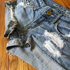 American Eagle Distressed Jean Shorts